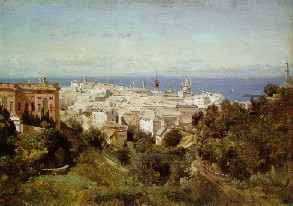 Camille Corot's Genoa (Art Institute of Chicago, 1834)