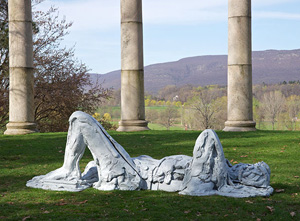 Thomas Houseago's Sleeping Boy 1 (courtesy Storm King Art Center, private collection, 2012)