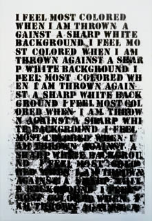 Glenn Ligon's Untitled (Whitney Museum of American Art, 1992)