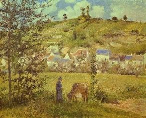 Camille Pissarro's Landscape at Chaponval (Musée d'Orsay, 1880)