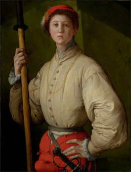 Jacopo da Pontormo's Halberdier (Francesco Guardi?) (Getty Museum, 1529–1530)