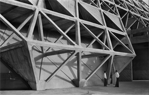 Raj Rewal's Hall of Nations, India (photo by Madan Mahatta, Museum of Modern Art, 1972)