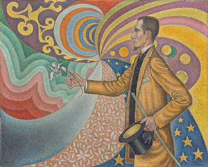 Paul Signac's Opus 217, Portrait of Félix Fénéon (Museum of Modern Art, 1890)