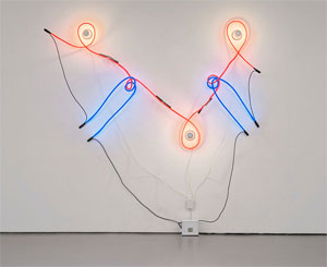 Keith Sonnier's Neon Incandescent VI (David Kordansky gallery, 1968)