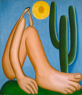 Tarsila do Amaral's Abaporu (Latin American Art Museum, Buenos Aires, 1928)